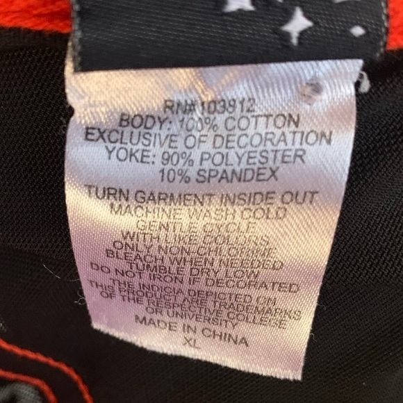 Oklahoma State University Women’s Tee Shirt,‎ XL, bright orange with mesh upper. - Picture 8 of 12